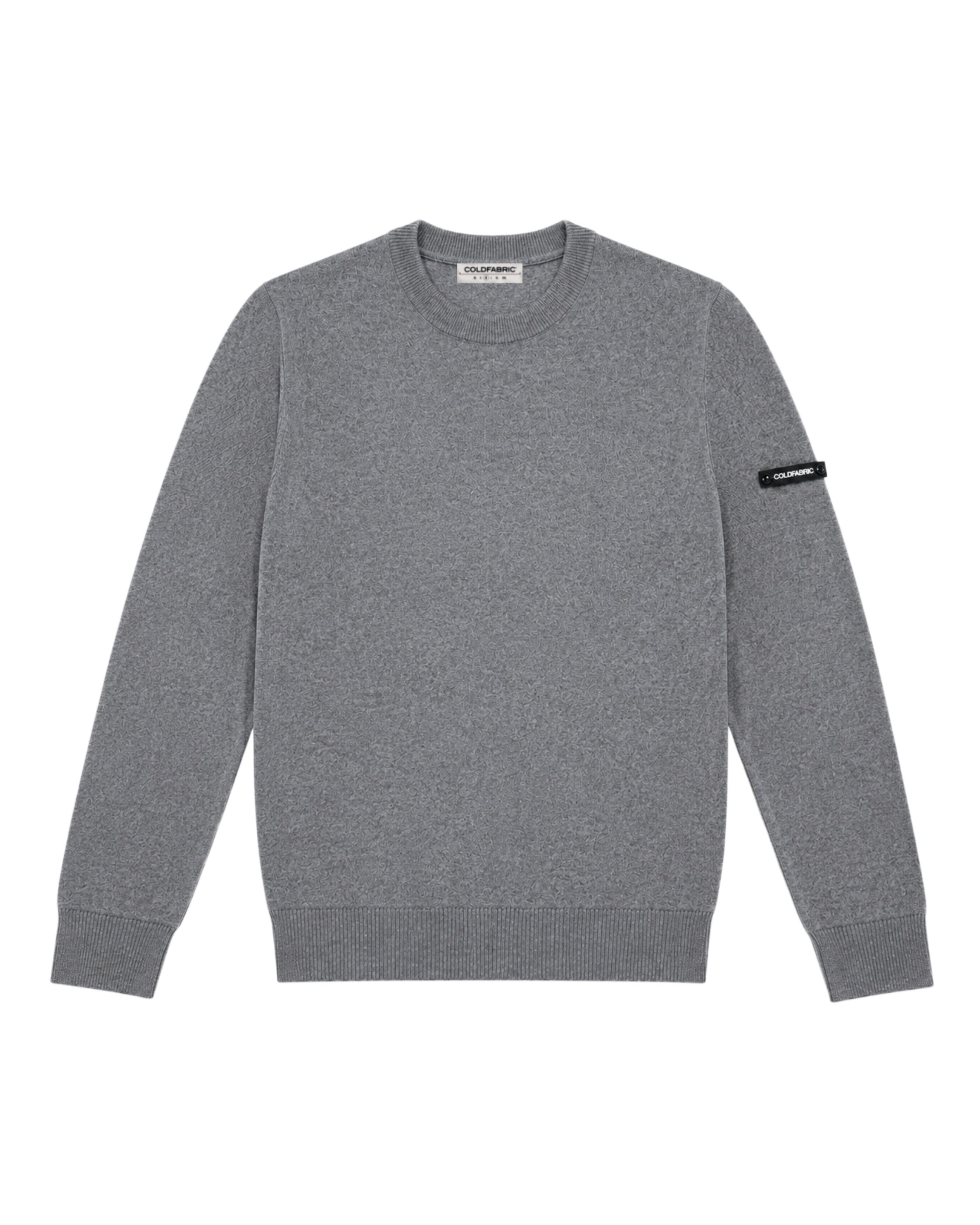 Grey Terrain Knitted Crewneck