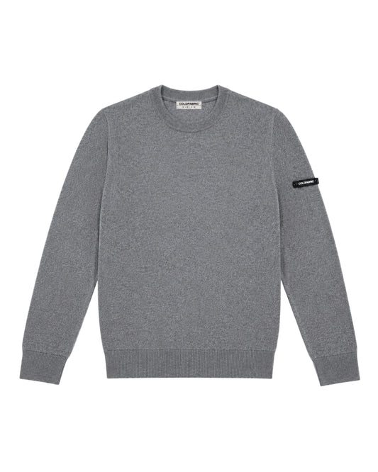 Grey Terrain Knitted Crewneck