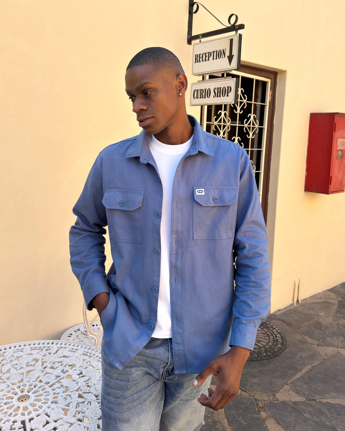 Cobalt Field Overshirt
