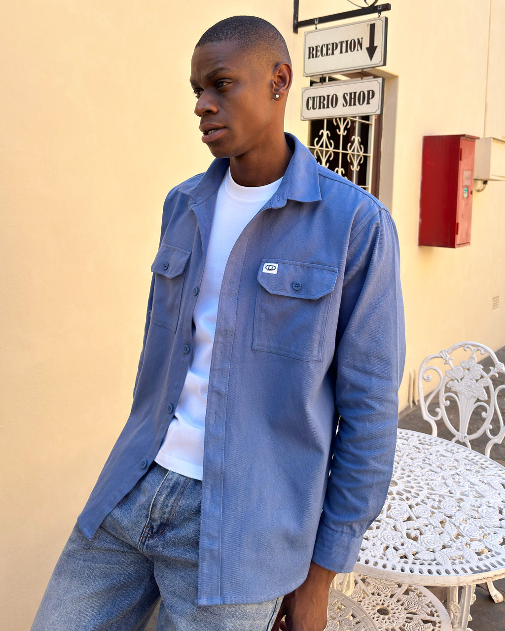Cobalt Field Overshirt